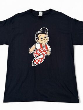 Big Boy Restaurant Retro Vintage Graphic Tee T-Shirt Size Large